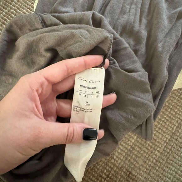 Rick Owens Tank Maxi Dress – “Dust” – Size US 4 / IT 40 - Picture 6 of 6